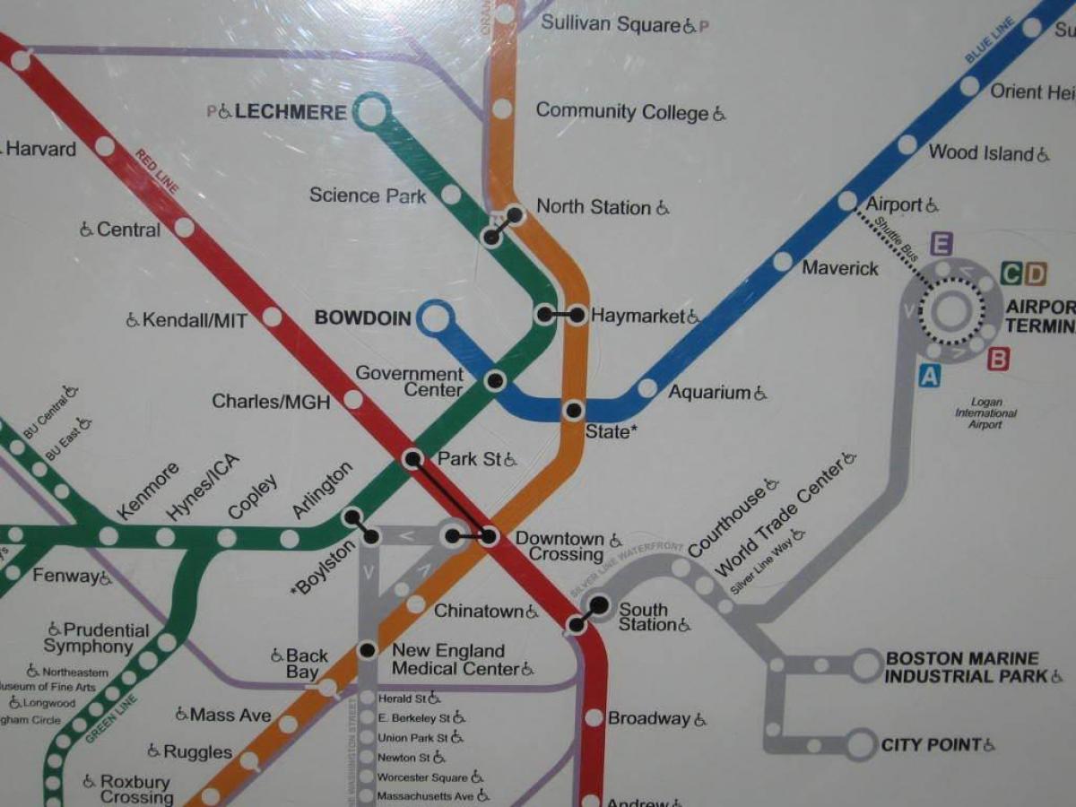 بوستون جنوبی, نقشه ایستگاه