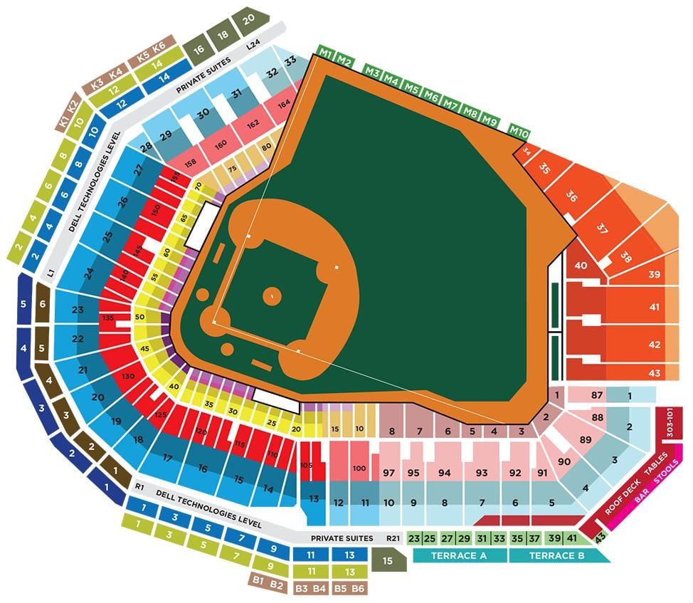 نقشه Fenway پارک