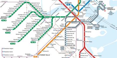 نقشه مترو بوستون
