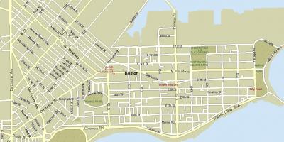 نقشه خیابان های بوستون