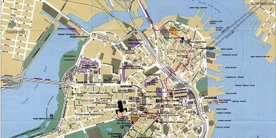 شهر بوستون نقشه